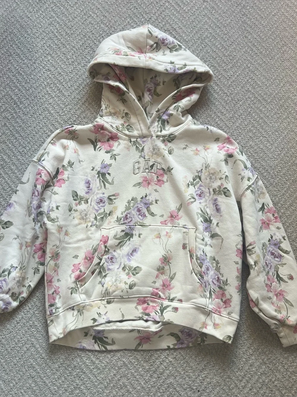 LoveShackFancy Gap Floral Sweatshirt 10